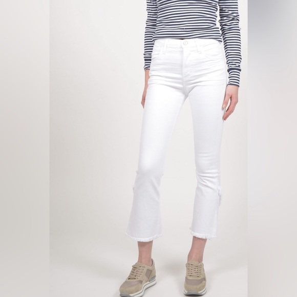 Citizens of Humanity Women’s Drew Fray High Rise Crop Flare Jeans - Picture 4 of 11